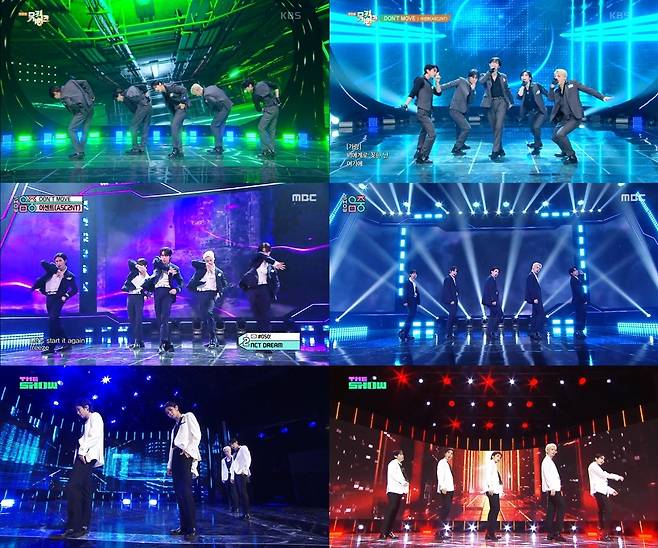 KBS2 ‘뮤직뱅크’, MBC ‘쇼! 음악중심’, SBS funE ‘더쇼’ 방송 화면 캡처