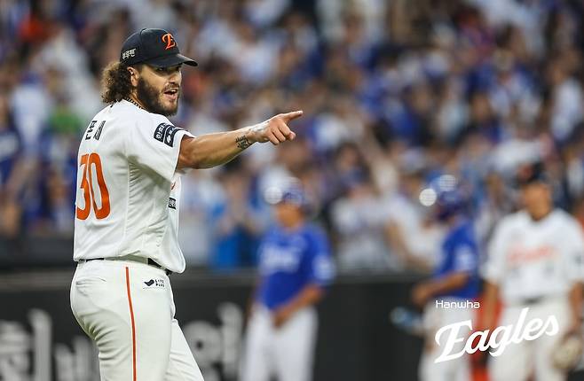 코디 폰세의 30일 경기 모습.  [한화 이글스 제공. 재판매 및 DB 금지]