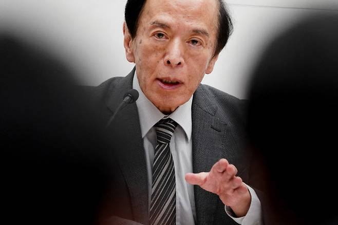우에다 가즈오 일본 은행 총재(사진= AFP)