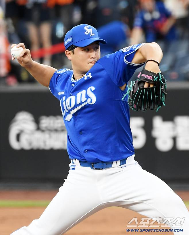 30일 대전 한화생명볼파크에서 열린 한화 이글스와 삼성 라이온즈의 경기. 삼성 최원태가 역투하고 있다. 대전=박재만 기자 pjm@sportschosun.com/2025.07.30/