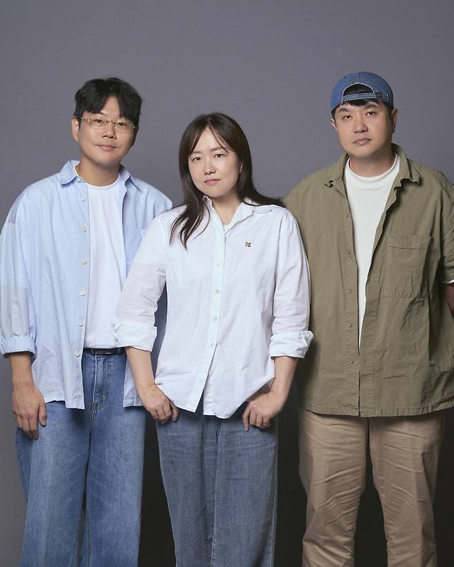 '모솔연애' 원승재, 김노은, 조욱형 PD(왼쪽부터) 사진제공=넷플릭스