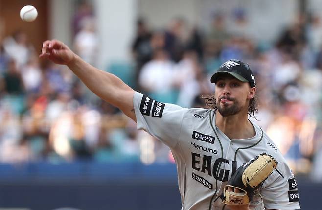 한화 이글스 라이언 와이스가 팀의 연승을 책임지기 위해 마운드에 오른다. 사진은 한화에서 활약 중인 와이스의 모습. /사진=뉴시스