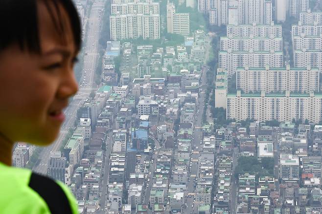 서울 시내 아파트 및 빌라단지의 모습. <연합>