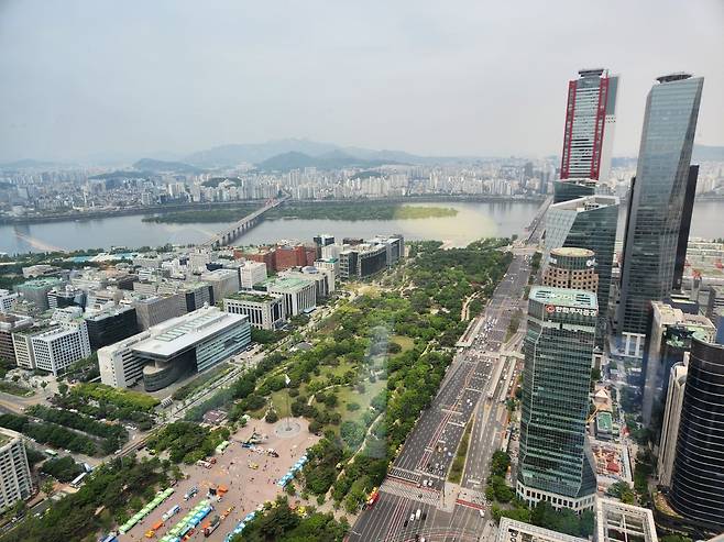 서울 여의도 오피스 빌딩 밀집지역. [헤럴드DB]