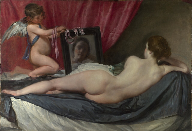 벨라스케스, ‘로크비 비너스’, 1647~1651, 캔버스에 유채, 122x177cm, 런던 내셔널갤러리