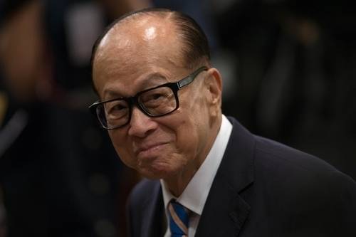 홍콩 최고 부호 리카싱. EPA 연합뉴스 자료 사진