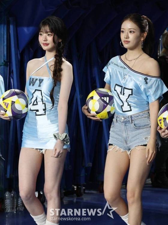 장원영(왼쪽), 안유진/사진=김진경 기자