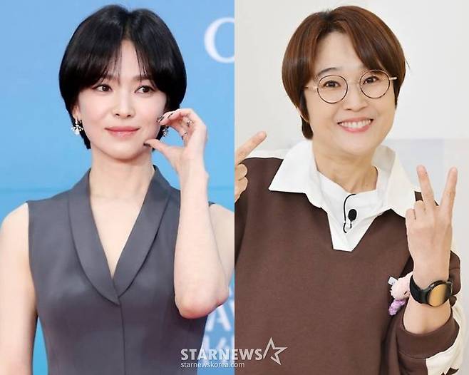 배우 송혜교(왼쪽), 코미디언 송은이 /사진=스타뉴스