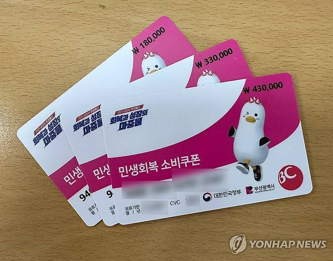 소비쿠폰 [연합뉴스 자료사진. 재판매 및 DB금지]