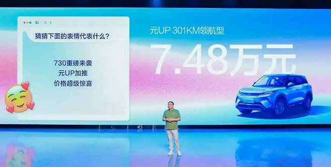 BYD 위안 업 파일럿은 32kWh 배터리 탑재로 최대 310km 주행이 가능하다(출처: BYD)