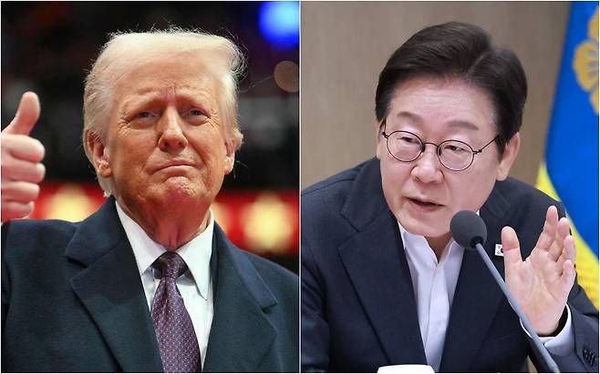 도널드 트럼프 미국 대통령, 이재명 대통령/AFP 연합뉴스