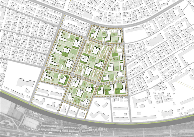 자양동 649번지 모아타운 관리계획 배치도. 광진구 제공