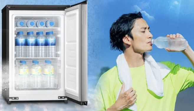 음료를 쉽게 얼릴 수 있는 아이스 슬러리 냉장고가 관심을 받고 있다. 일본 기업 샤프 홈페이지