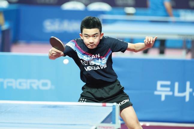 남자 카데트 스타 이승수는 이번에도 고등부 단식에 상향 도전한다. 지난해 대회 고등부 단식 3위에 올랐었다. /사진=대한탁구협회 제공