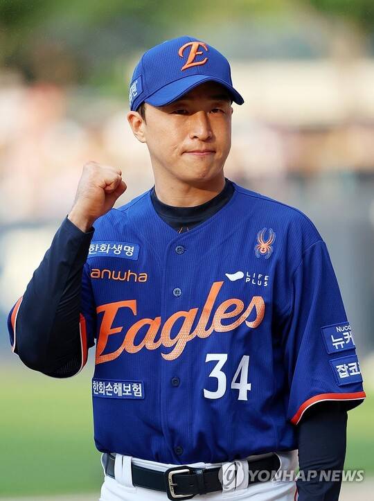 한화 이글스 유니폼을 입은 손아섭. ⓒ연합뉴스