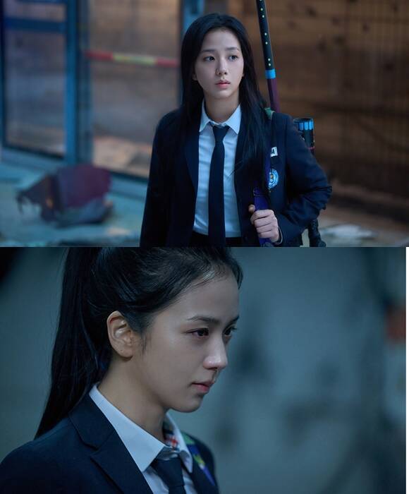 지수는 약 5분 남짓 되는 분량 속에서 어색하고 불안한 연기력을 보여주며 관객들의 몰입도를 깨트린다. /롯데엔터테인먼트