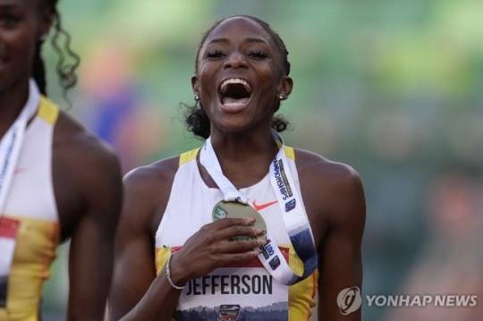 제퍼슨, 육상 여자 100ｍ 미국 챔피언 / 사진=연합뉴스