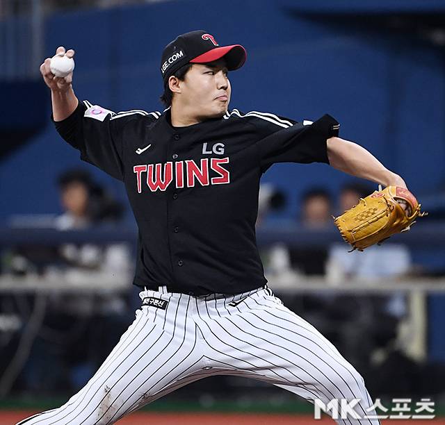 임찬규는 1일 대구 삼성전에서 승리를 챙겼다. 사진=천정환 기자