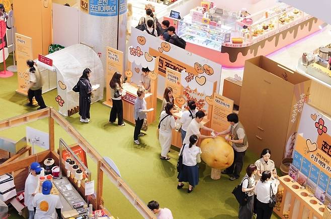 강원 관광박람회 체험장 처럼..롯데백화점 부산 광복점의 ‘포테이투-어’ 팝업