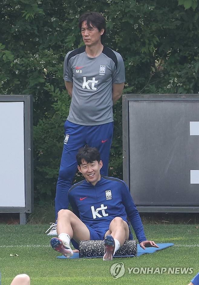 홍명보 감독과 손흥민 [연합뉴스 자료사진]