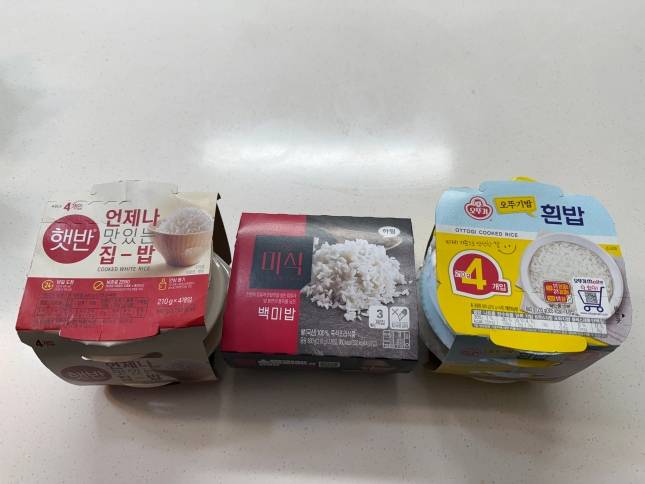 시중에 판매되는 즉석밥 제품들./사진=윤서영 기자 sy@