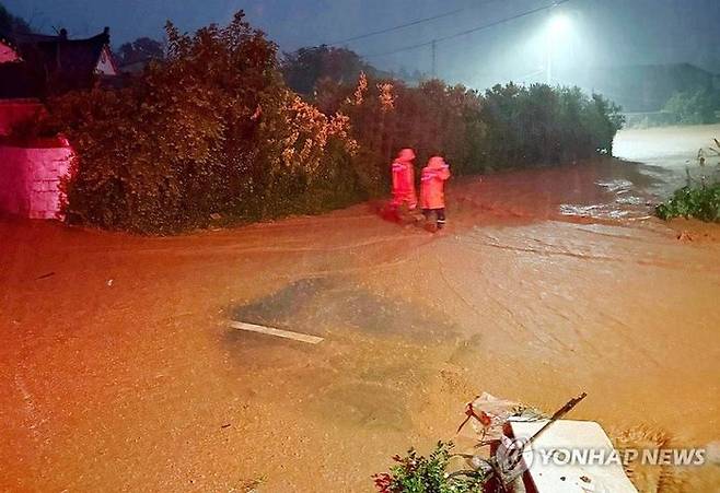 3일 오후 전남 무안군. 사진은 기사 내용과 직접 관련 없음 / 사진 = 연합뉴스(전남소방본부 제공)