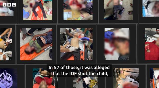 ▲<BBC>가 지난 1일 보도한 'Two girls shot in Gaza' 보도 갈무리. ⓒBBC