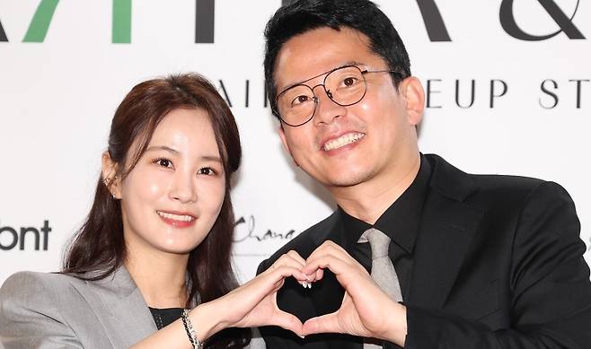 코미디언 김준호, 김지민 부부. 뉴스1