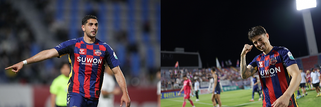 Suwon FC Sarak (left) and Willian have recently taken out the team from the relegation area with the recent scoring. Compared to the beginning of the season, it was exhausted. If the two continue to play, Suwon FC can go beyond the escape of the relegation zone. Photo courtesy │ Korea Professional Football Federation