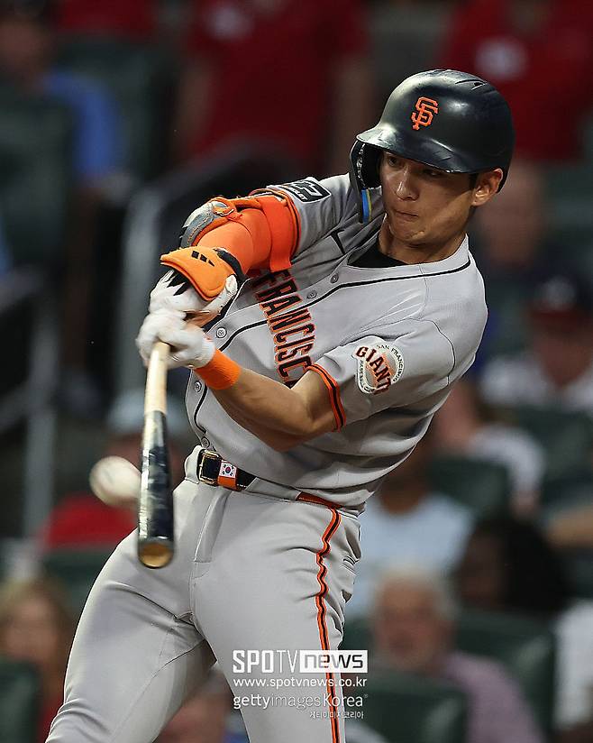 ▲ 이정후가 2루타 포함 멀티히트 활약을 펼쳤으나 샌프란시스코는 대패를 피하지 못했다.