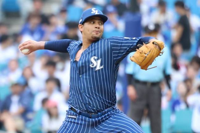 삼성 가라비토가 3일 대구 LG전에서 역투하고 있다. /사진=삼성 라이온즈 제공