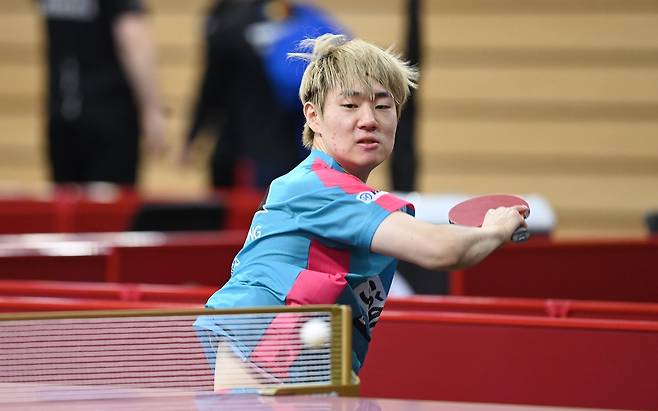 오준성의 경기 장면 [ITTF 홈피 제공. 재판매 및 DB 금지]
