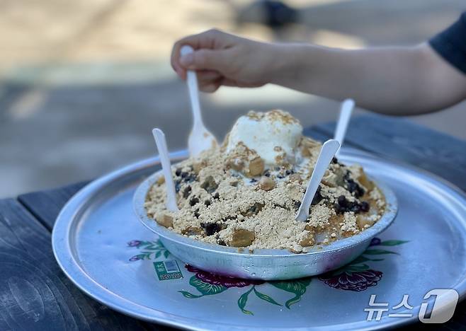 이수도 편의점에서 판매하는 냄비 팥빙수ⓒ News1 윤슬빈 기자