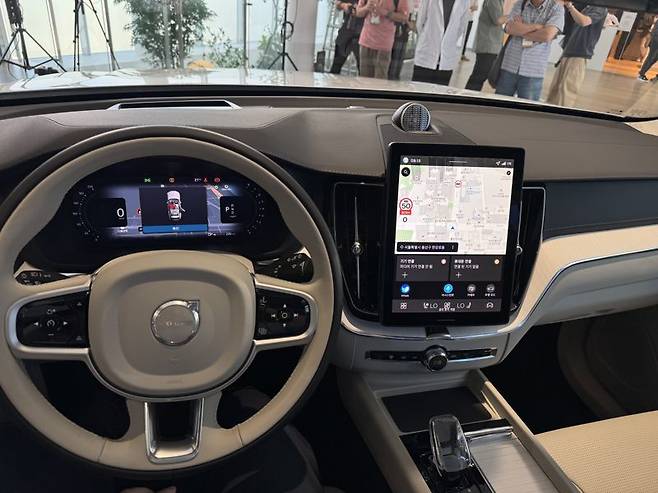 신형 XC60 내부. 정원일 기자