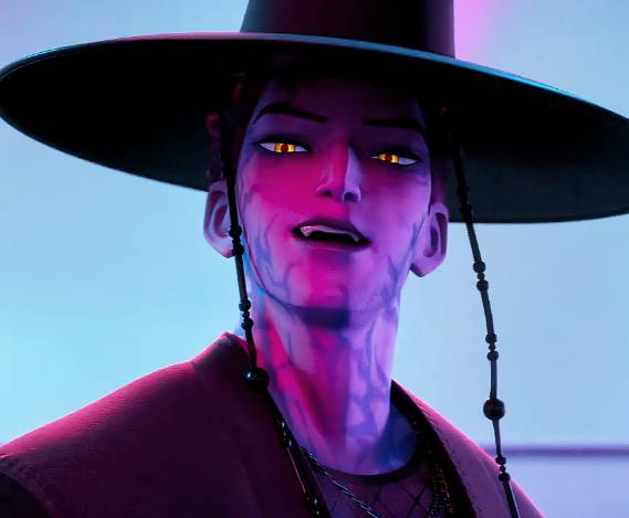 케데헌이 전 세계적으로 많은 인기를 끌고 있다. 사진은 저승사자 애비. [사진=넷플릭스]