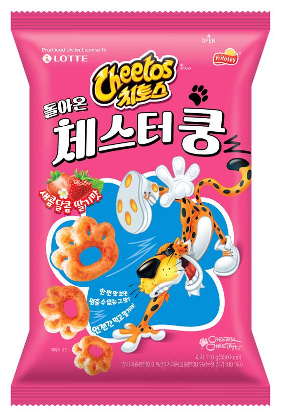 롯데웰푸드가 30년 만에 재출시한 '치토스 돌아온 체스터쿵'. 사진 롯데웰푸드