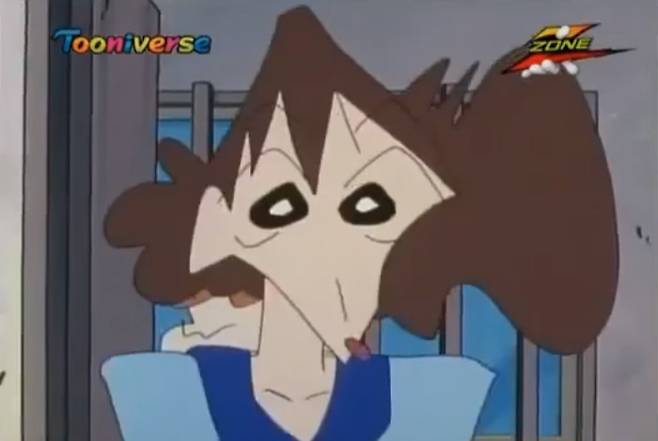 애니메이션 ‘짱구는 못말려’의 등장 인물 봉미선. 투니버스 애니메이션 ‘짱구는 못말려’ 영상화면 캡처