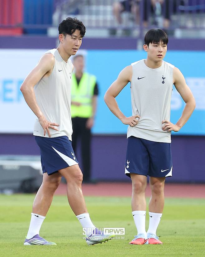 ▲ 손흥민 양민혁 ⓒ곽혜미 기자