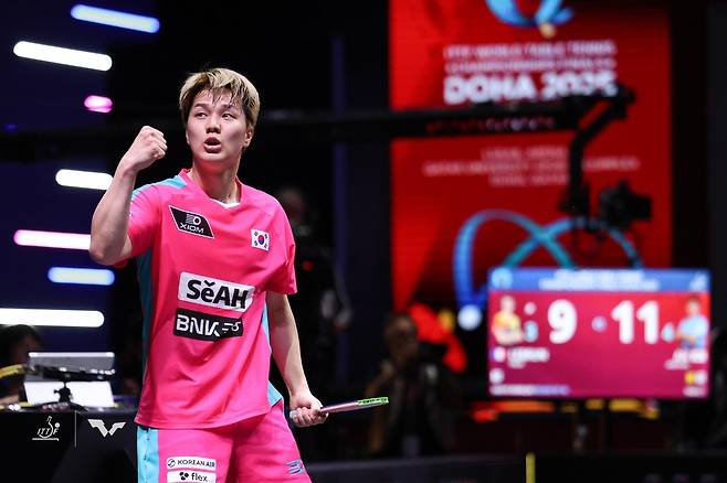 도하 세계선수권에 출전한 안재현 [ITTF 홈피 제공. 재판매 및 DB 금지]