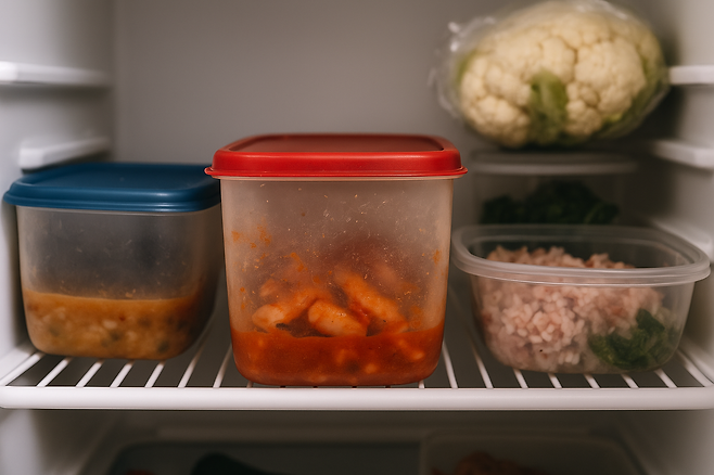 냉장고 속 반찬통