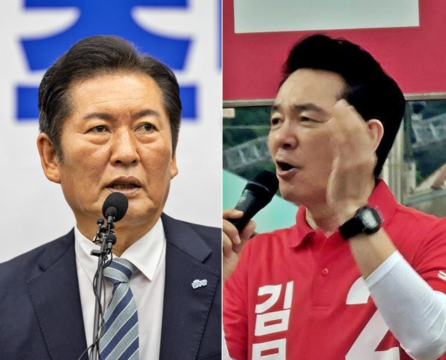 왼쪽부터 정청래 더불어민주당 신임 당대표, 장성민 국민의힘 전 의원.<정청래 국회의원·장성민 전 윤석열 정부 대통령실 미래전략기획관 페이스북 사진 갈무리>