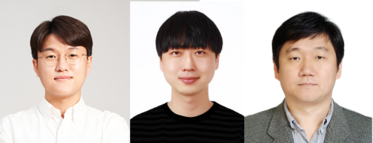 왼쪽부터 조창신 포스텍 교수, 박사과정 오지웅 씨, 윤성훈 중앙대 교수