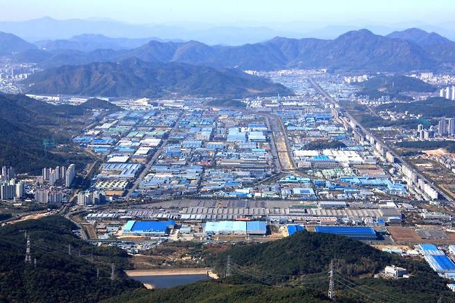 경남 창원시 창원국가산단 전경. 창원시청 제공