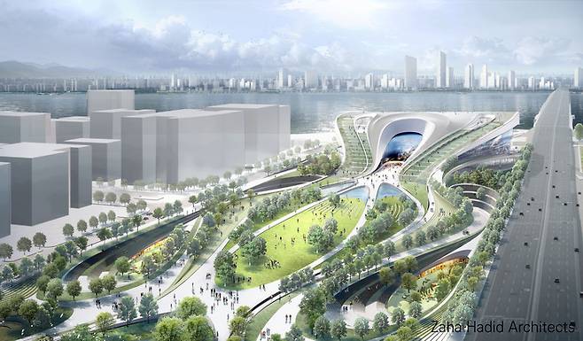 제2세종문화회관 Zaha Hadid Architects 당선작 <서울시>