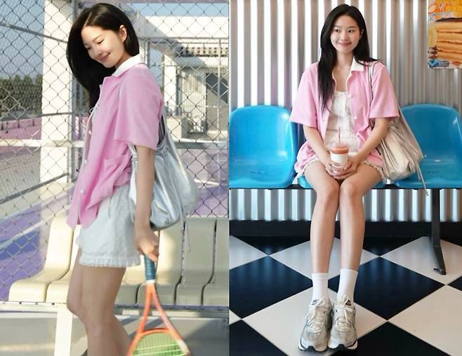 류이서가 SNS에 공개한 여름 패션이 화제를 모았다.사진=류이서 SNS