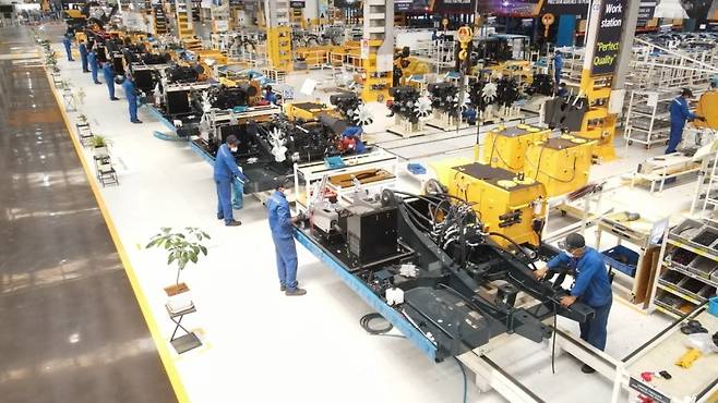 HD현대건설기계 인도 공장 전경. [HD현대건설기계 제공]