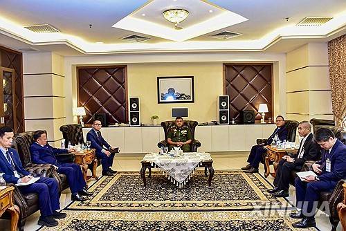 태국-캄보디아 휴전 조건 협상 회의 [신화=연합뉴스 자료사진 제공]