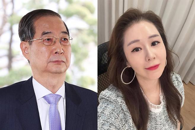 한덕수 전 국무총리(왼쪽)·방송인 오윤혜씨. 연합뉴스·오씨 인스타그램 캡처