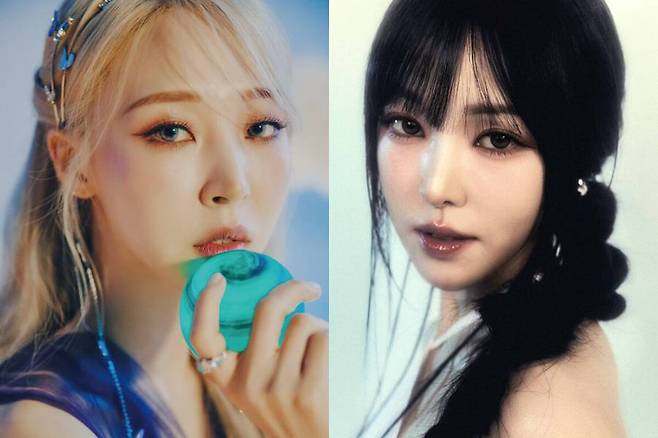 ▲ 문별(왼쪽), 유주. 제공| 알비더블유, 앳에어리어