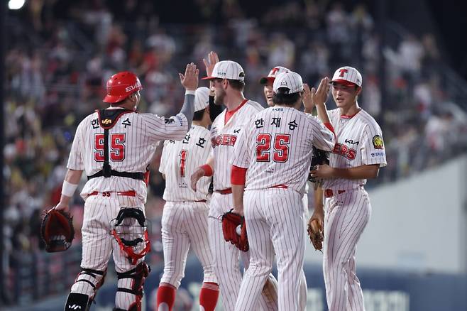 KIA 타이거즈 선수단. /사진=KIA 타이거즈 제공